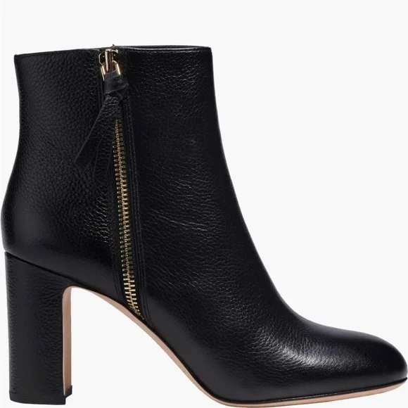 Kate Spade Leather Ankle Knott Zip Boot in Black size 6.5 - Picture 6 of 9